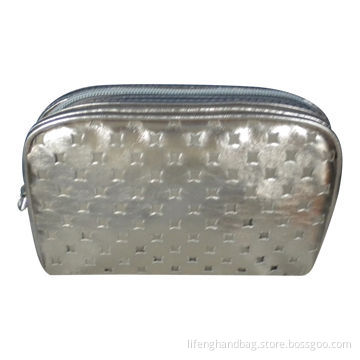 PU Cosmetic Handbag, Punching Design, Various Design and Colors Available
